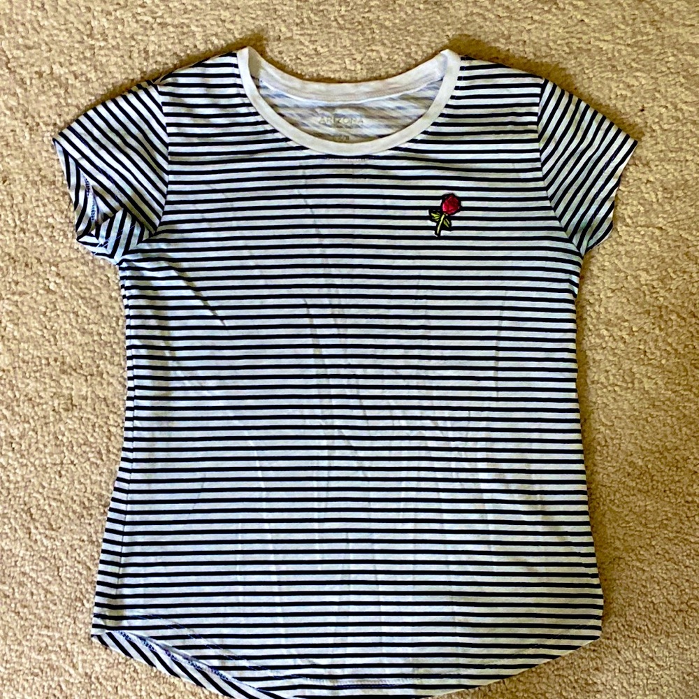 Striped navy and white shirt from Arizona Jean Co.